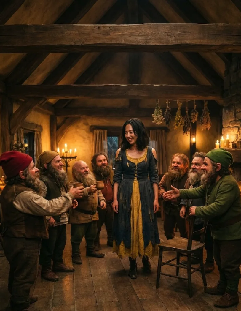 Snow White with the seven dwarves